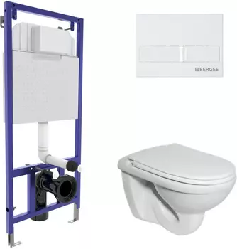 Комплект Berges Wasserhaus Novum 042416 кнопка белая