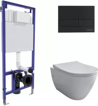 Комплект Berges Wasserhaus Novum 043217 кнопка черная