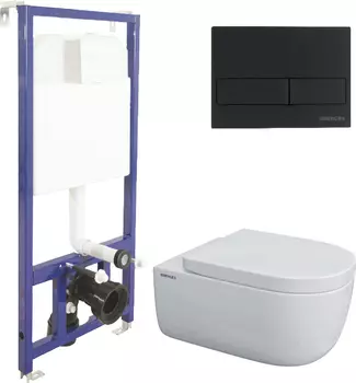 Комплект Berges Wasserhaus Novum кнопка чёрная 043234