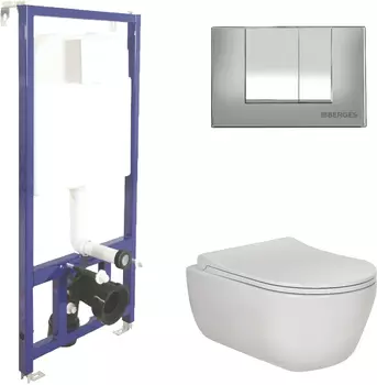 Комплект Berges Wasserhaus Novum кнопка хром 047243