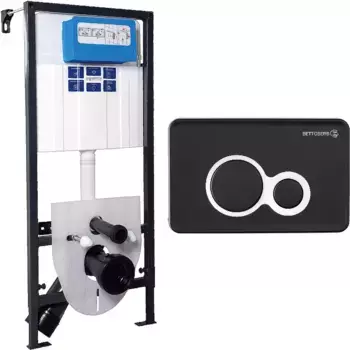 Комплект инсталляции Bettoserb Sava Fix SET40006461 с кнопкой черной