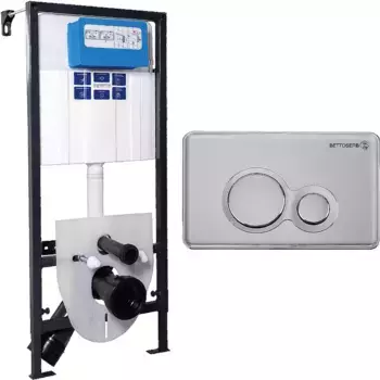 Комплект инсталляции Bettoserb Sava Fix SET40006463 с кнопкой хром