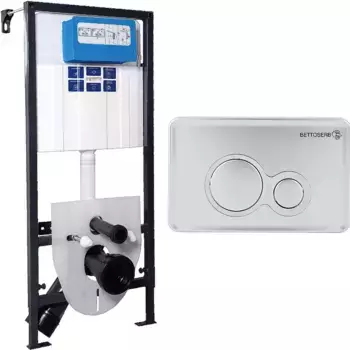 Комплект инсталляции Bettoserb Sava Fix SET40006465 с кнопкой хром