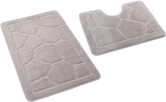 Комплект ковриков для ванной комнаты РМС 100х60 серый