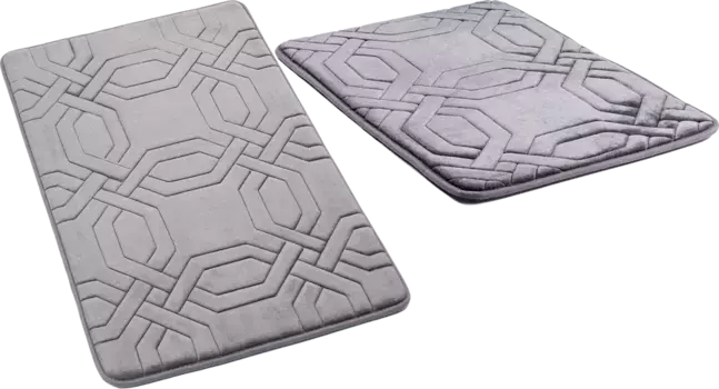 Комплект ковриков для ванной комнаты РМС 50х80 серый