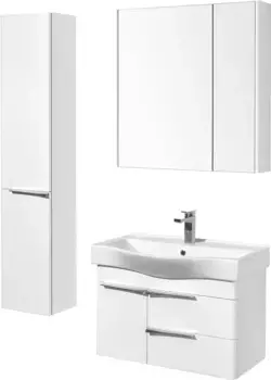 Комплект мебели Aquaton Беверли 80 белый глянец