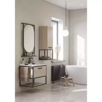 Комплект мебели Aquaton Лофт Фабрик 65 с раковиной Фабиа 65 светлое дерево