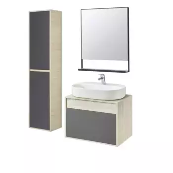 Комплект мебели Aquaton Лофт Урбан 65 светлое дерево-серый