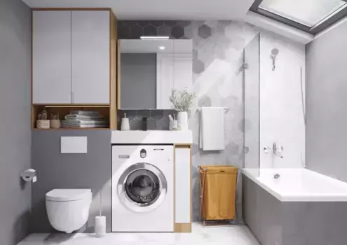 Комплект мебели Aquaton Лондри 20 светлое дерево-белый