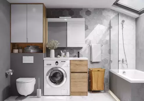 Комплект мебели Aquaton Лондри 40 светлое дерево