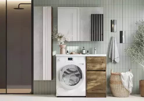 Комплект мебели Aquaton Лондри 40 светлое дерево