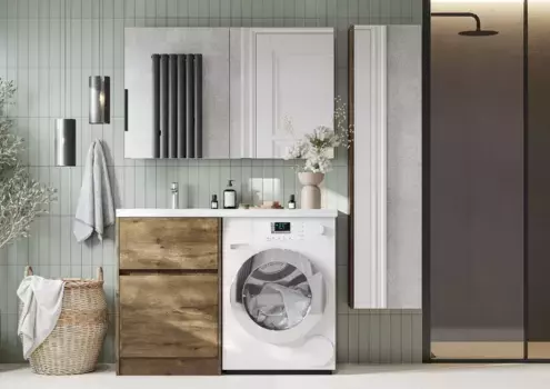 Комплект мебели Aquaton Лондри 60 светлое дерево