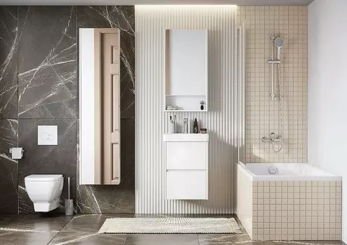 Комплект мебели Aquaton Сканди 45 белый