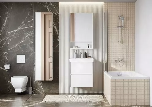 Комплект мебели Aquaton Сканди 55 белый