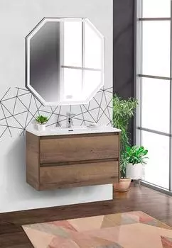 Комплект мебели Belbagno Kraft 39 80 темное дерево