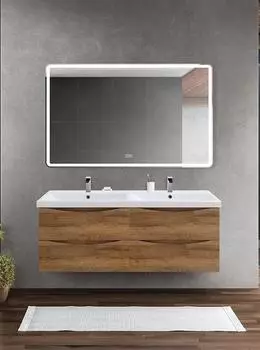 Комплект мебели BelBagno Marino-Cer 120 с двумя чашами светлое дерево