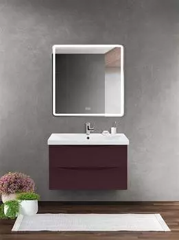 Комплект мебели BelBagno Marino-Cer 80 бордовый