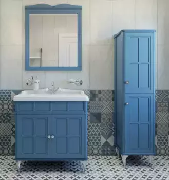 Комплект мебели Caprigo Borgo 80 синий матовый