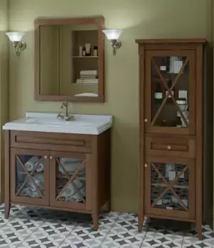 Комплект мебели Caprigo Napoli Promo 90 темное дерево, орех гварнери