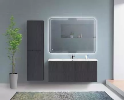 Комплект мебели Cezares Duet 97х50 темно-серый