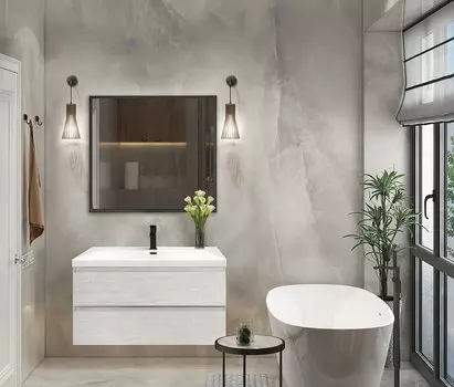 Комплект мебели Cezares Molveno 100х50 светло-серый