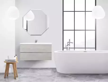Комплект мебели Cezares Molveno 46 80х50 бело-серый