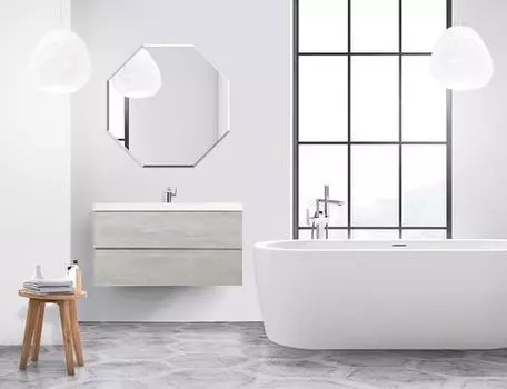 Комплект мебели Cezares Molveno 46 80х50 бело-серая