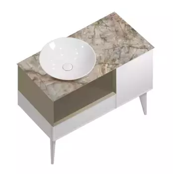 Комплект мебели Kerama Marazzi Cono 97 белый/лимо матовый