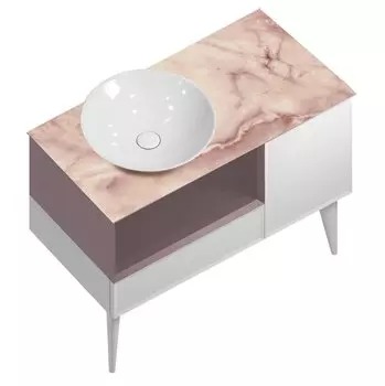 Комплект мебели Kerama Marazzi Cono 97 белый/мальва матовый