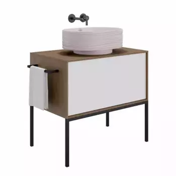 Комплект мебели Kerama Marazzi Plaza Atollo 80 белый матовый