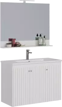 Комплект мебели Lemark Romance 100 белый глянцевый