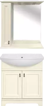 Комплект мебели Misty Лувр 75 бежевый глянцевый