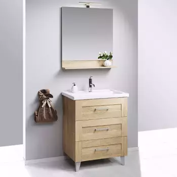 Комплект мебели напольный Aqwella Foster 80 светлое дерево, дуб сонома