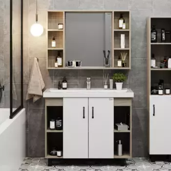 Комплект мебели Onika Тимбер 100 белый матовый - светлое дерево