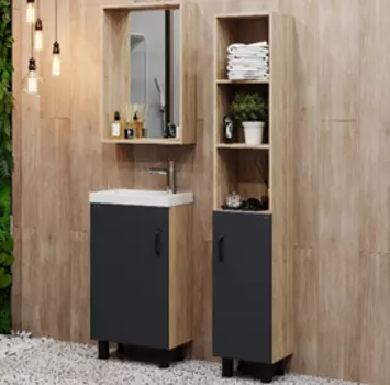 Комплект мебели Onika Тимбер 45 серый матовый, дуб сонома (104509)