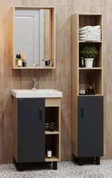 Комплект мебели Onika Тимбер 50 серый матовый/дуб сонома (105035)