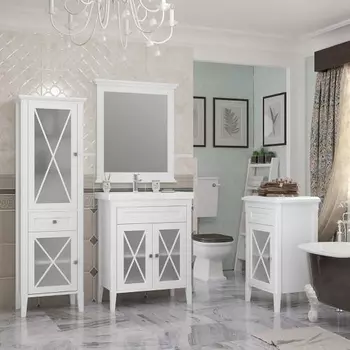 Комплект мебели Opadiris Палермо 70 белый матовый