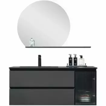 Комплект мебели Orans 100 L подвесной темно - серый матовый