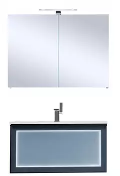 Комплект мебели Orans 80 подвесной синий матовый