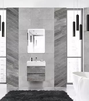 Комплект мебели подвесная Cezares Molveno 46 60х50 серый