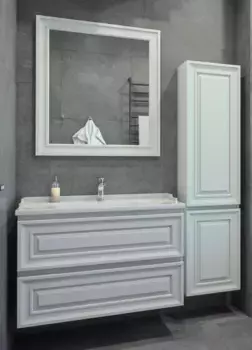 Комплект мебели подвесной Caprigo Ponza 90 белый матовый