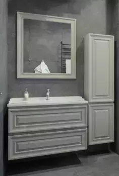 Комплект мебели подвесной Caprigo Ponza 90 серый матовый