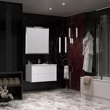 Комплект мебели подвесной Opadiris Рубинно 90 белый