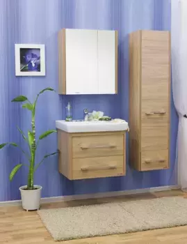 Комплект мебели подвесной Sanflor Ларго 70 светлое дерево, швейцарский вяз