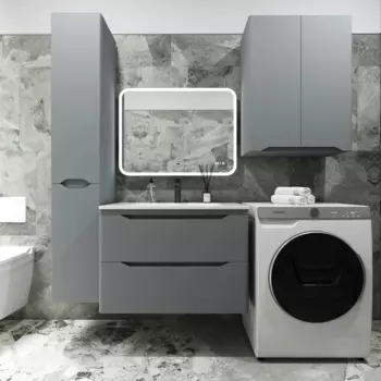 Комплект мебели подвесной Style Line Марелла 80 серый матовый