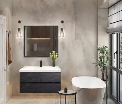 Комплект мебели поро Cezares Molveno 100х50 черный