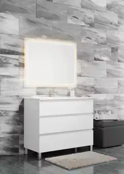 Комплект мебели Sanvit Авеню-3 100 белый глянец