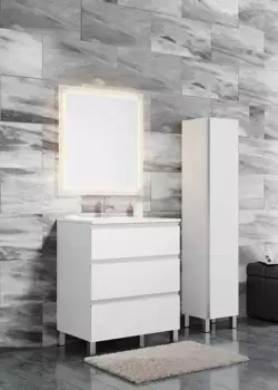 Комплект мебели Sanvit Авеню-3 70 белый глянец