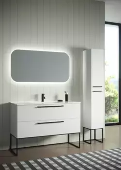 Комплект мебели Sanvit Сити 120 белый глянец