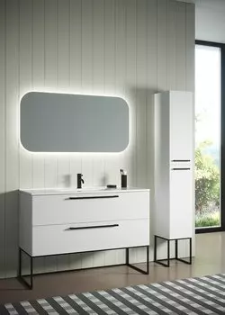 Комплект мебели Sanvit Сити 90 белый глянец